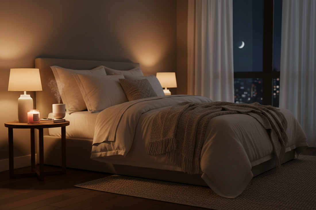 Building a Better Nighttime Environment With Sleep Aids, Duvet Covers, and Cozy Throws