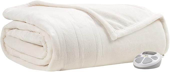 Serta Luxuriously Soft Plush Electric Blanket Fast Heating Cozy Cover, Safety - Image 6