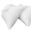 Precoco White Pillow Cases Queen Size Set of 4 | 100% Cotton Pillowcases by Precoco