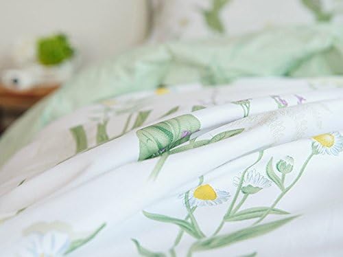 FADFAY Farmhouse Premium Shabby Green Daisy and Botanical Lavender Flowers 100% - Image 9