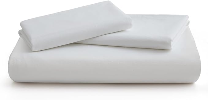 LOVQUE 100% Washed Cotton Duvet Cover King Size, Linen-Like Textured White - Image 7