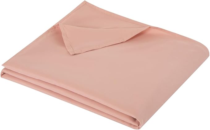 Queen Flat Sheet Only， 90x102Inch Lotus Pink by Hotella