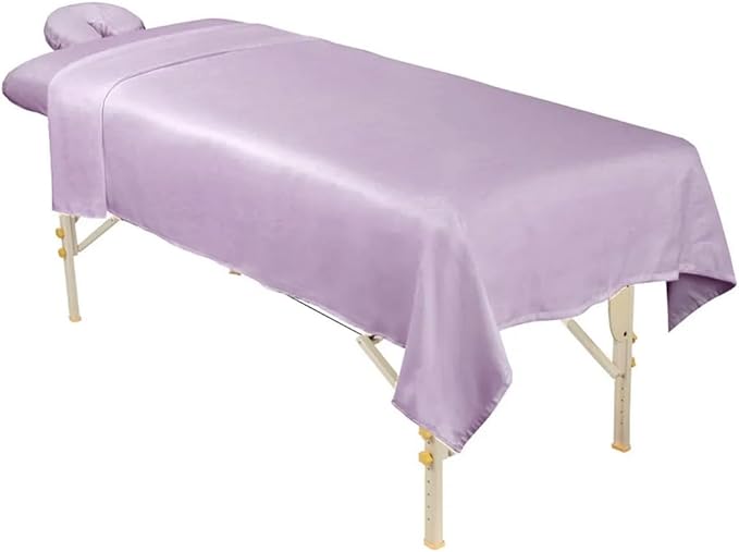 ForPro Premium Microfiber 3-Piece Massage Sheet Set, English Rose, Ultra-Light - Image 2