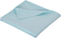 Full Flat Sheet Only， 80x96Inch Light Blue by Hotella