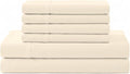 Linen Home 100% Cotton Percale Sheet Set, Cal King Size, Deep Pocket, 6 Pieces by LINENHOME