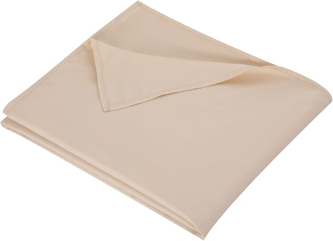 Twin Flat Sheet Only，66x96Inch Beige by Hotella