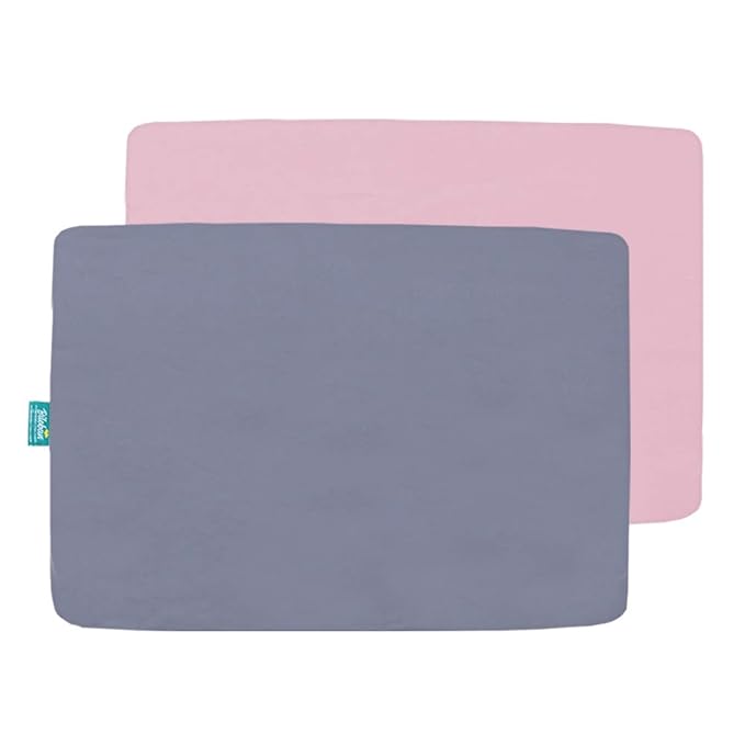 Biloban Mini Crib Sheets Fitted, 2 Pack Mini Crib Sheet Fits - Image 6