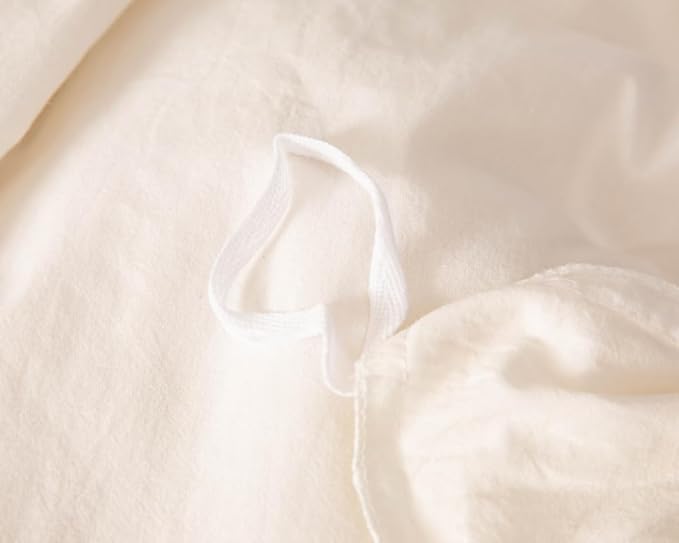 100% Washed Cotton Duvet Cover Bedding Set, Comfortable and Unique Style - Image 5