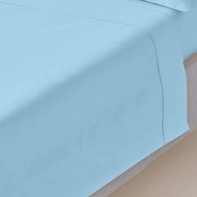 Mattress-Homes Twin Size 100% Egyptian Cotton Top Sheet 1Pcs, Cool & Breathable by MattressHomes