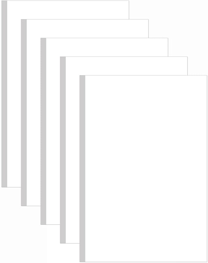 (5-Pack) 11" x 17" Blank Print Paper, 225Sheets/450Pages Blank Loose-Leaf Paper, DIY Template Printing in Office, 100gsm Blank Paper-DeskoryOffice