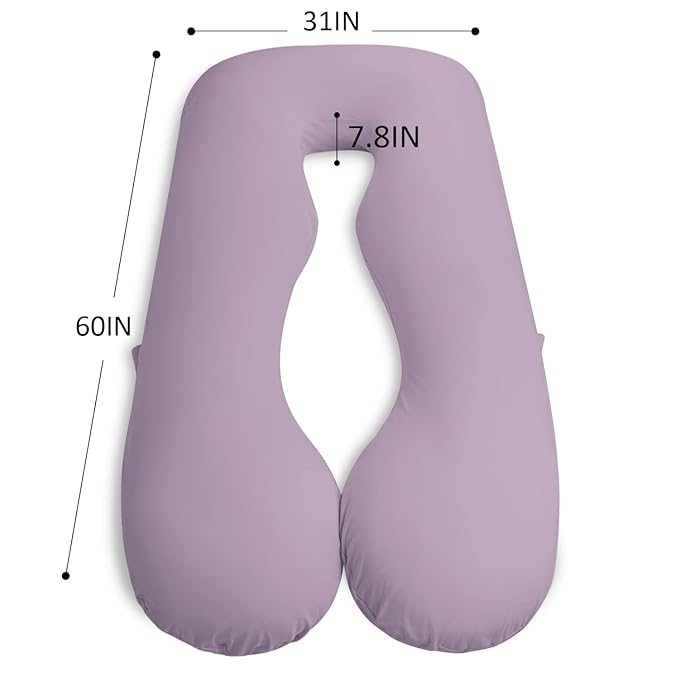 Meiz U Shaped Sleeping, Cooling 60‘’ Maternity Pillow - Image 2