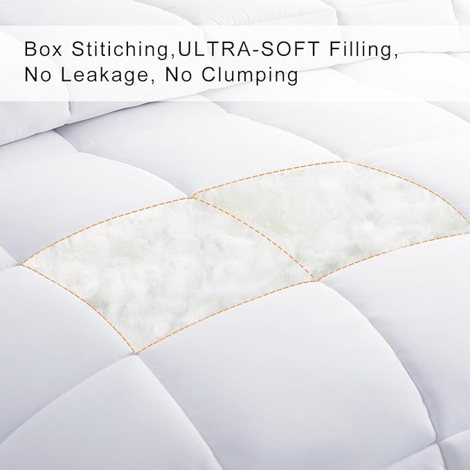 COHOME Premium Oversized King Size Comforter, All-Season Quilted Down - Image 3