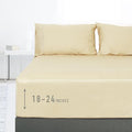 Sunflower Queen Fitted Sheet, 1-Piece Extra Deep Pocket Fitted Bottom Sheet 22" by SunflowerHometexUS