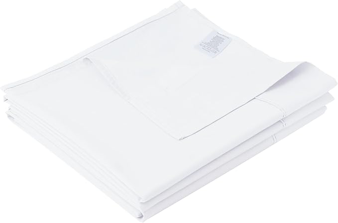 Cotton Twin Flat Sheet Only, 600 Thread Count 100% Egyptian Cotton Top Sheet by ZaizaiHome