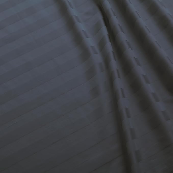 Flat Sheet Only Full Size, 400 TC 100% Egyptian Cotton Flat Sheet Striped - Image 3