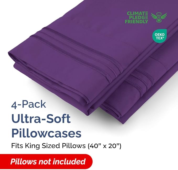 King Pillow Cases Set of 4 - Image 2