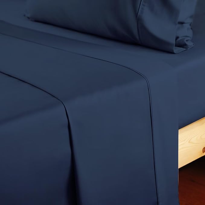 2-Pack Cotton Cal King Flat Sheet Only, 600 Thread Count 100% Egyptian Cotton - Image 7