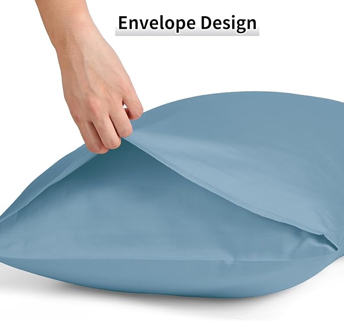 Warmstar Cotton Pillow Cases Queen Size Set of 2, 600 Thread Count Pillowcases - Image 5