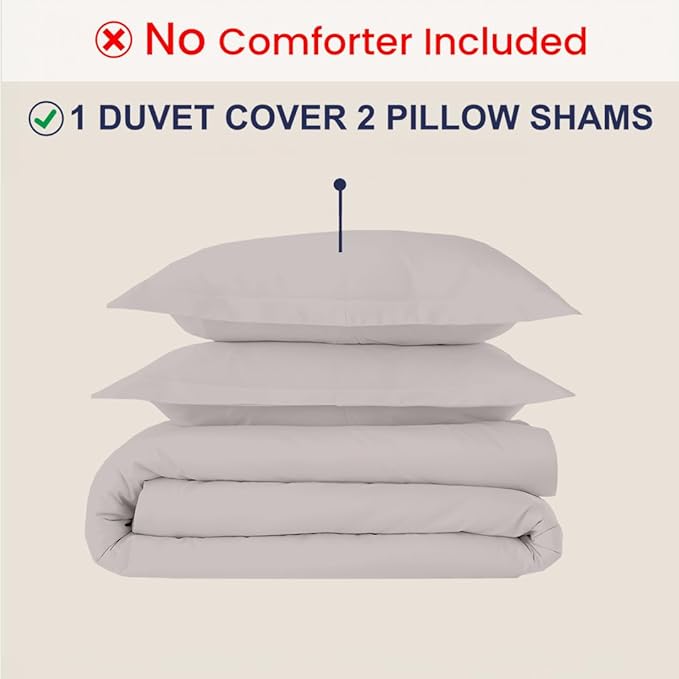 Kotton Culture 3 Pc Duvet Cover King Size Set-100% Egyptian Cotton 600 Thread - Image 2