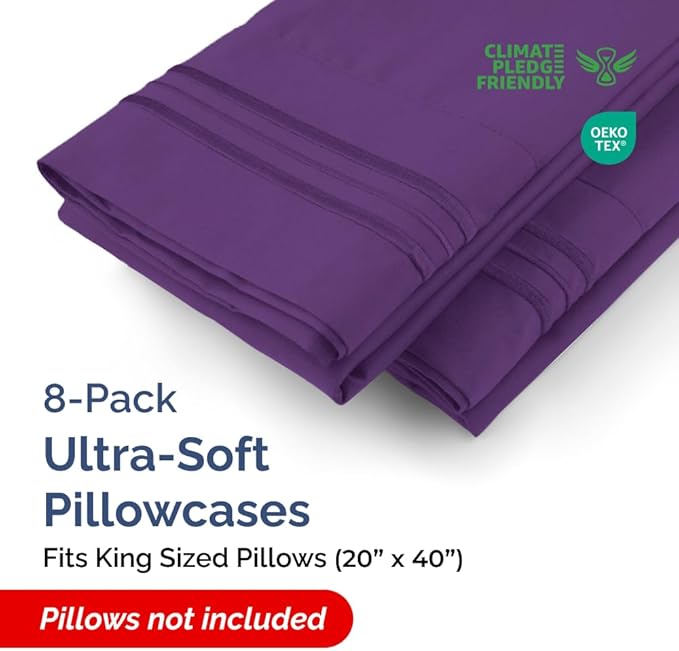 King Pillow Cases Set of 8 - Image 2