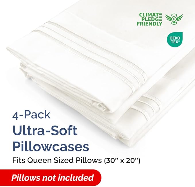 Queen Pillow Cases Set of 4 - Image 2