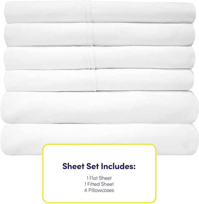Queen Sheets White - Image 4