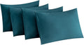 MINIPANDA Blue-Green Pillow Cases Standard Size Set of 4 by Unknown