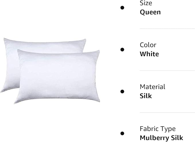 Jocoku 100% Mulberry Silk Pillowcases Set of 2 - Image 7