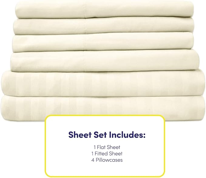 Dobby Stripe Queen Sheets - Image 4