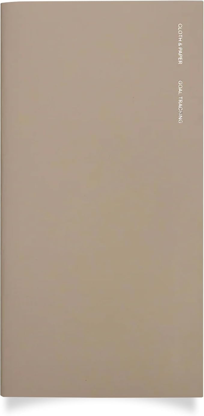 Cloth & Paper Travel Notebook | Goal Tracker – Ibiza | A5 Slim Goal Planner by ClothandPaper