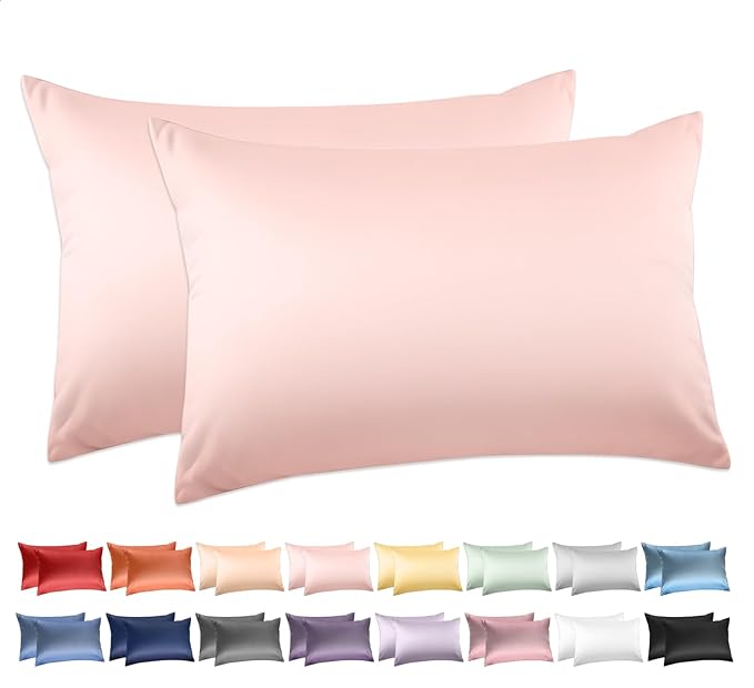 100% Cotton Queen Pillowcases Set of 2, Deep Dream 600 Thread Count Pillow Cases by DeepDream