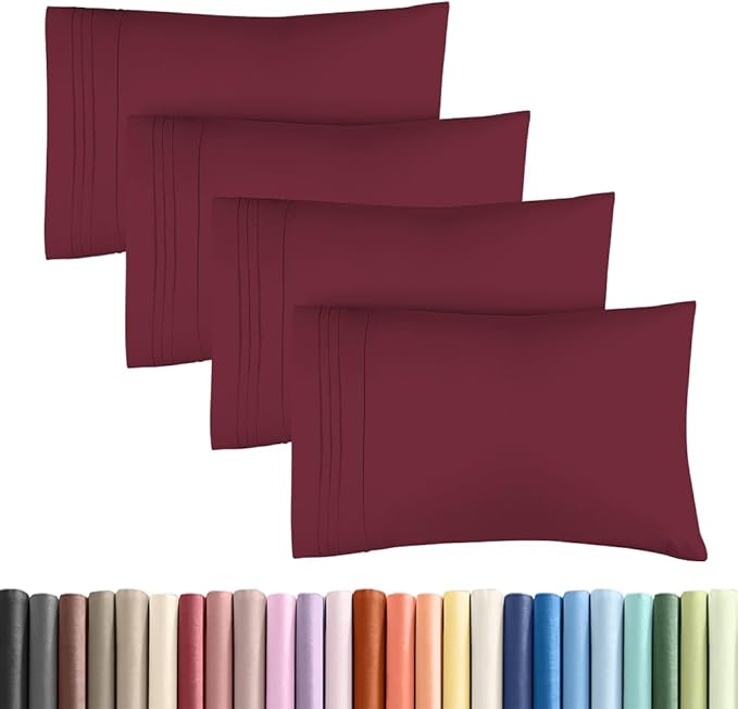 Standard Pillow Cases Set of 4 by CGKUnlimited