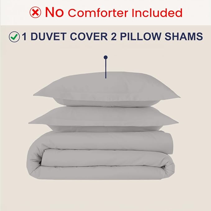 Kotton Culture 3 Pc 120" x 98" Duvet Cover Set Oversized King 100% Egyptian - Image 2