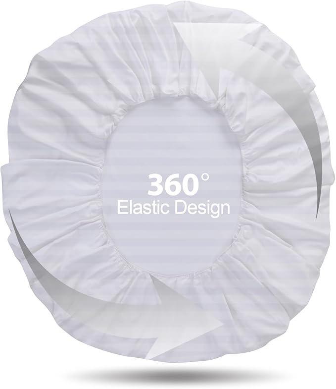 100% Egyptian Cotton Fitted Sheet CK Size, 600 Thread Count, Single Fitted - Image 8