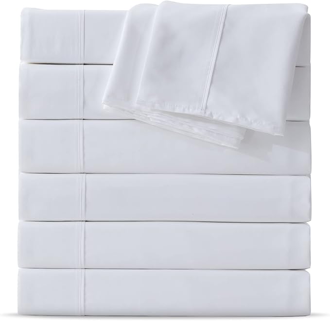 Maple&Stone California King Flat Sheet 6 Pack, Premium Soft & Breathable by MapleStone