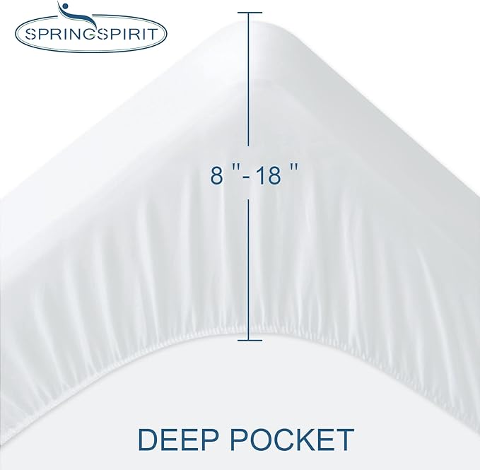2 Pack Queen Mattress Protector Waterproof Mattress Topper Pad Cover Fitted - Image 2