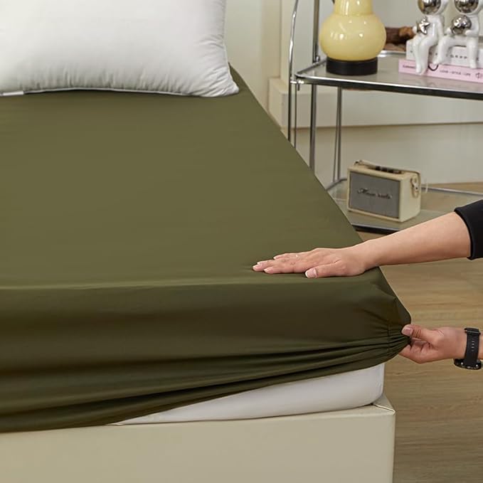 Bedding Queen Size Fitted Sheet Only- Bottom Matress Fitted Sheet-Fits 15inches - Image 5