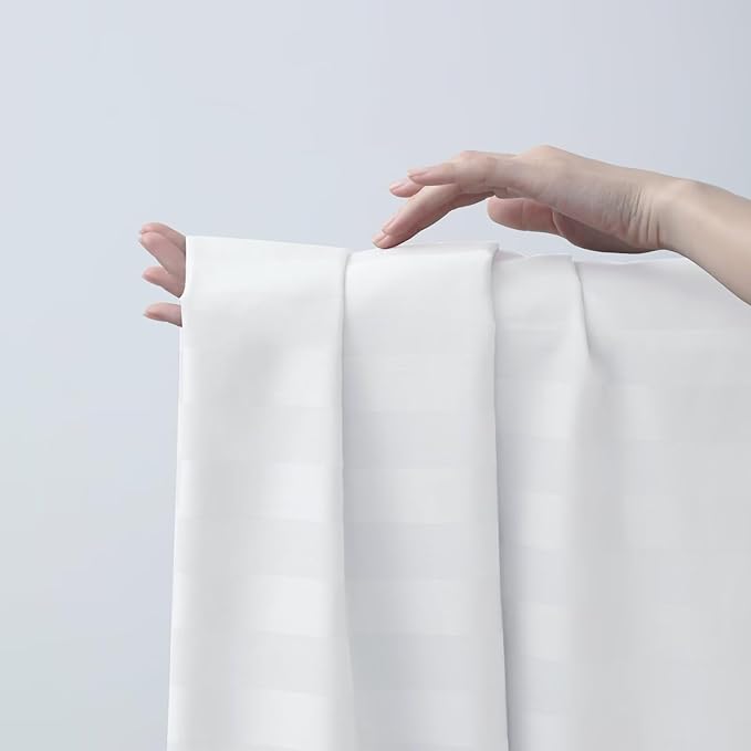 2-Pack Cotton Twin Flat Sheet Only, 600 Thread Count 100% Egyptian Cotton Top - Image 4