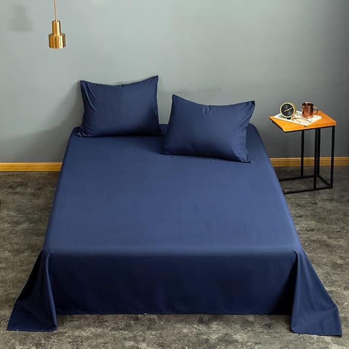 Microfiber Queen Bedding Flat Sheet, Ultra Soft and Wrinkle, Stain Resistant - Image 2