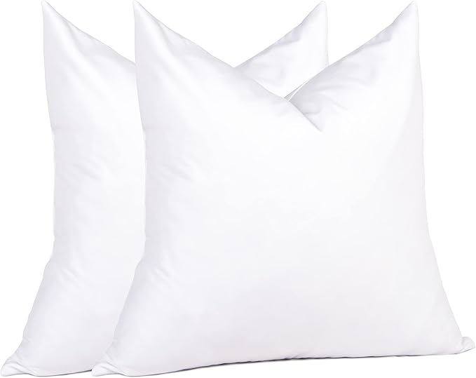 puredown® Natural Feather Down Throw Pillow Inserts 20 x 20, Décor Pillow by Puredown