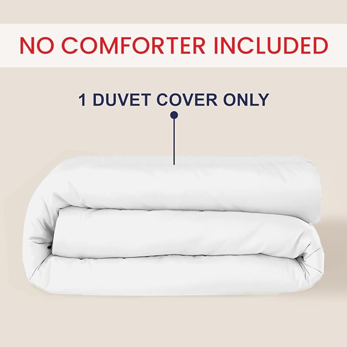 Kotton Culture 1 Pc Duvet Cover King Size-100% Egyptian Cotton 600 Thread Count - Image 2