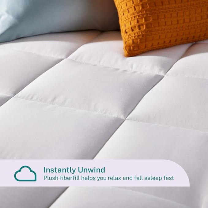 Sleep Innovations Dual Layer 4 Inch Memory Foam Mattress Topper, California - Image 6