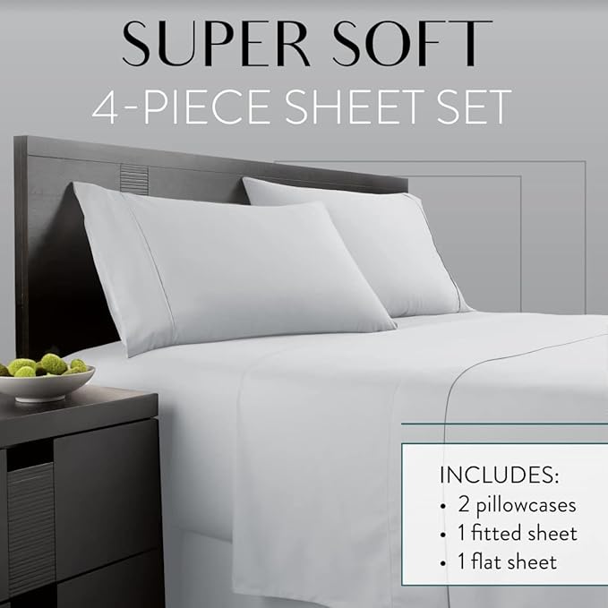 Danjor Linens Twin Bunk Bed Sheets w/ 2 Pillowcases, Lightweight Brushed - Image 2