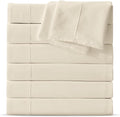 Maple&Stone Full Flat Sheet 6 Pack, Premium Soft & Breathable, Brushed by MapleStone