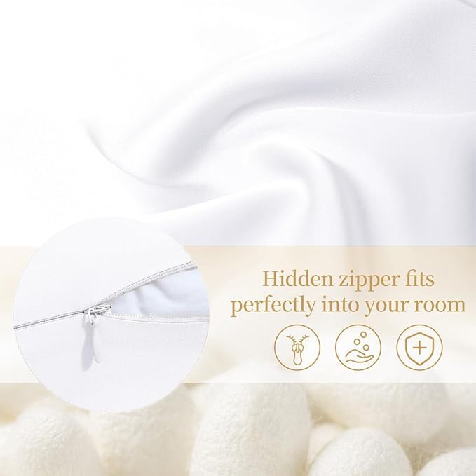 Mulberry Silk Pillowcase for Hair and Skin Queen Size 20"X 30" - Image 8