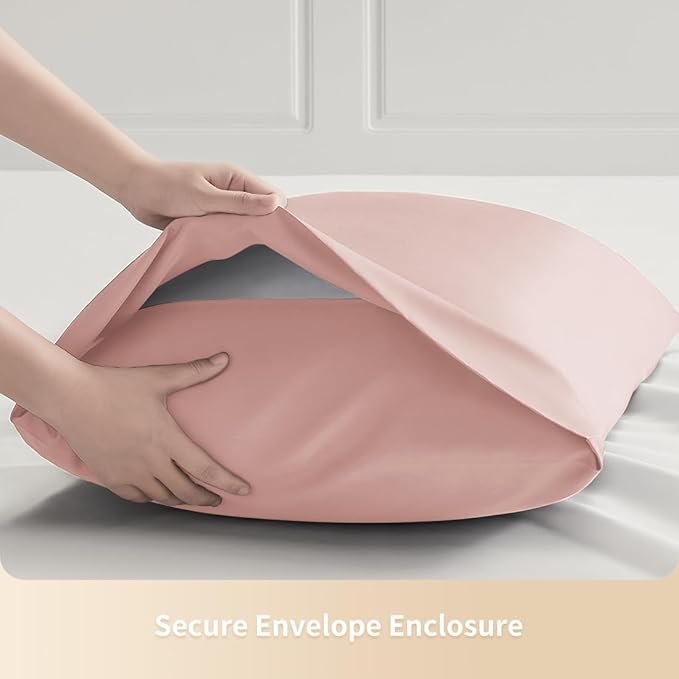 Queen Pillowcases, Cooling Viscose from Bamboo Pillow Covers - Image 7