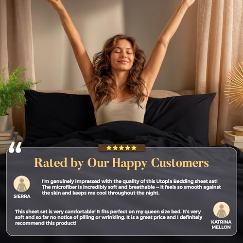 Utopia Bedding California King Size Sheet Set – 4 Piece Bed Sheets, Soft and - Image 8