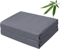 Bamboo Viscose Flat Sheets Only, 400 Thread Count Sateen Weave Twin Size Flat by ZaizaiHome