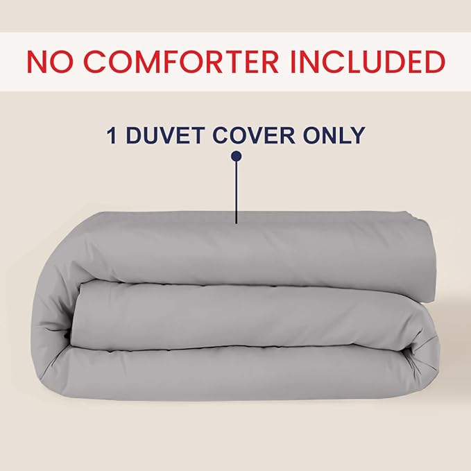 Kotton Culture 1 Pc Duvet Cover King Size-100% Egyptian Cotton 600 Thread Count - Image 2