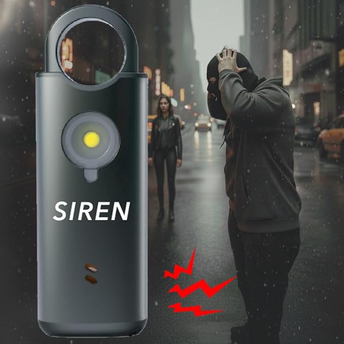 Personal Safety Alarm by Silent Beacon – 135dB Siren, Flashing Light, Pull & - Image 6